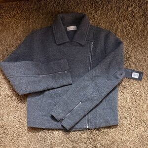 Gray Wool Blend Jacket